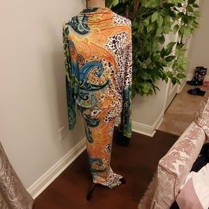 Print maxi dress